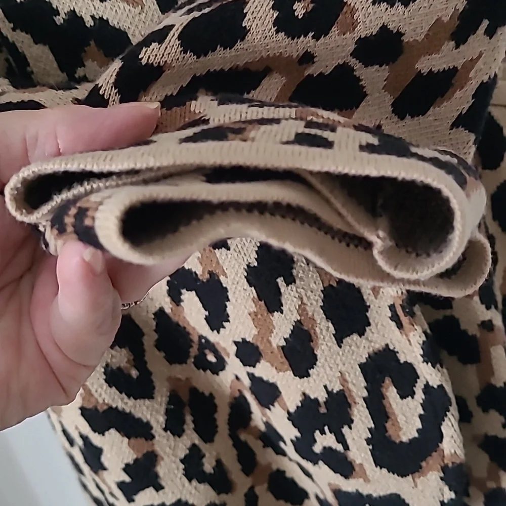 J. Crew Factory Schoolboy Sweater Blazer Animal Print Medium - Picture 7 of 11